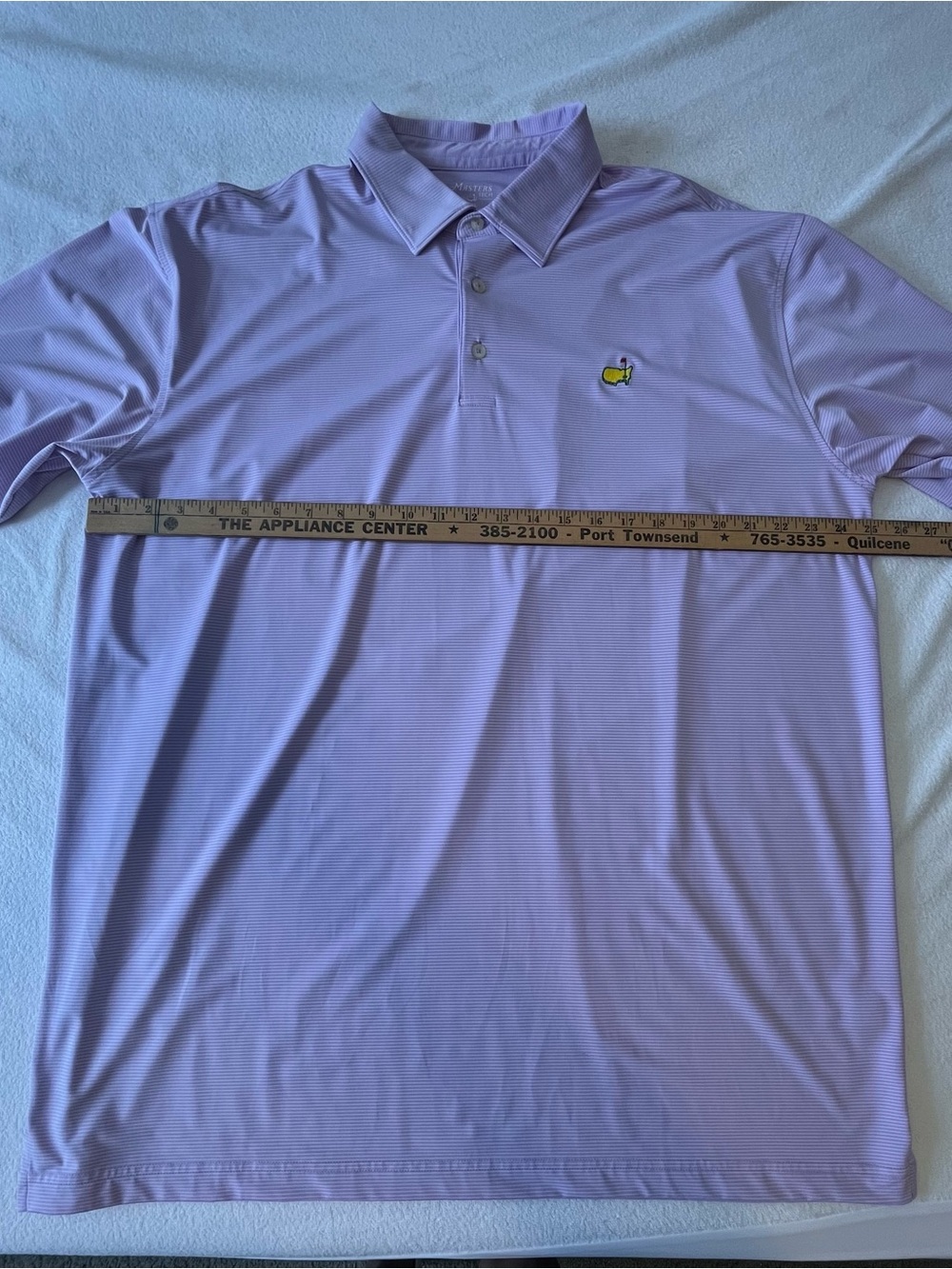 Masters XXL Golf Shirt, Lavender - Picture 5 of 6